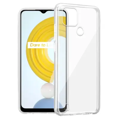 Cadorabo Case, združljiv z Realme v popolnoma prozorni - zaščitni pokrov, narejen iz fleksibilnega silikona TPU