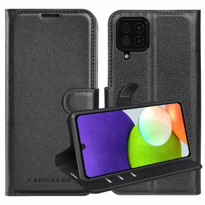 CADORABO Ohišje, združljiv z Xiaomi v oksidnem črno - zaščitni pokrov z magnetnim zapiranjem, stoječo funkcijo in režo za kartico