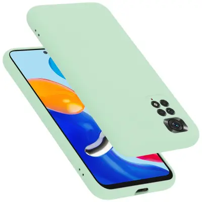 CADORABO Ohišje, združljiv s Xiaomi v tekoči svetlo zeleni barvi - zaščitni pokrov iz fleksibilnega silikona TPU