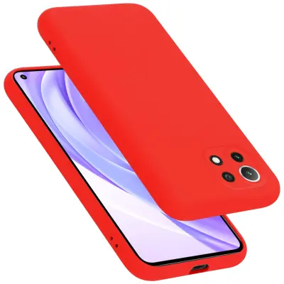 CADORABO Ohišje, združljiv s Xiaomi v tekoči rdeči barvi - zaščitni pokrov iz fleksibilnega silikona TPU