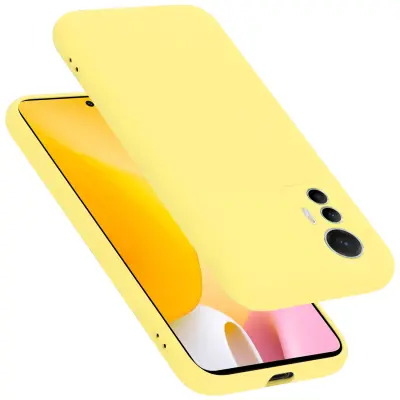 CADORABO Ohišje, združljiv s Xiaomi v tekoči rumeni - zaščitni pokrov, narejen iz fleksibilnega silikona TPU