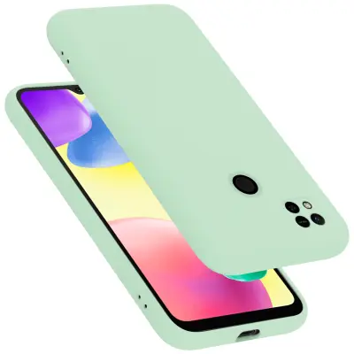 CADORABO Ohišje, združljiv s Xiaomi v tekoči svetlo zeleni barvi - zaščitni pokrov iz fleksibilnega silikona TPU