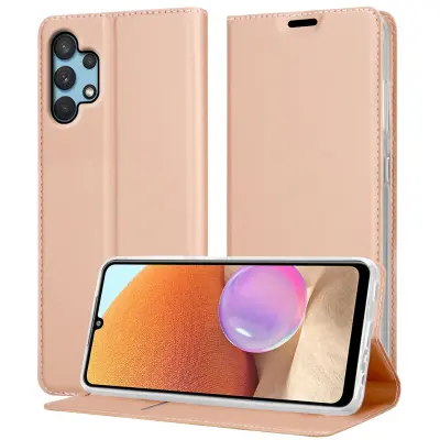 Cadorabo Case, združljiv s Samsungom v elegantnem rosă ‰ Gold - zaščitni pokrov z magnetnim zapiranjem, stoječo funkcijo in režo za kartico