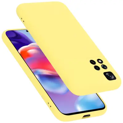 CADORABO Ohišje, združljiv s Xiaomi v tekoči rumeni - zaščitni pokrov, narejen iz fleksibilnega silikona TPU