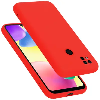 CADORABO Ohišje, združljiv s Xiaomi v tekoči rdeči barvi - zaščitni pokrov iz fleksibilnega silikona TPU