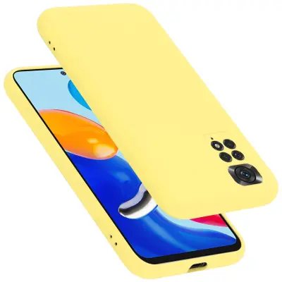 CADORABO Ohišje, združljiv s Xiaomi v tekoči rumeni - zaščitni pokrov, narejen iz fleksibilnega silikona TPU