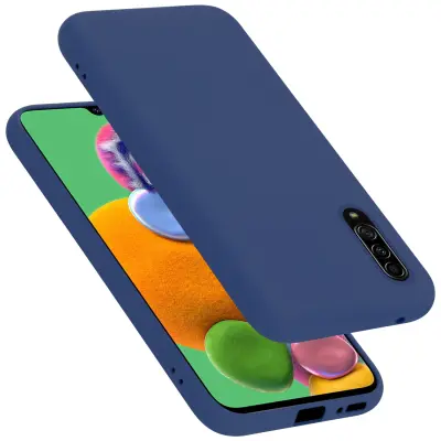 Cadorabo Case, združljiv s Samsungom v tekoči modro - zaščitni pokrov, narejen iz fleksibilnega silikona TPU