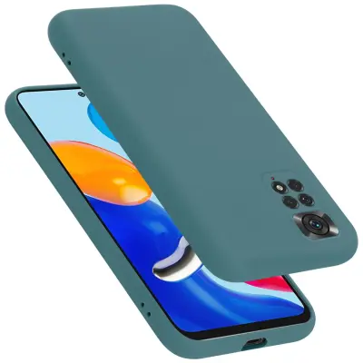 CADORABO Ohišje, združljiv s Xiaomi v tekoči zeleni barvi - zaščitni pokrov iz fleksibilnega silikona TPU