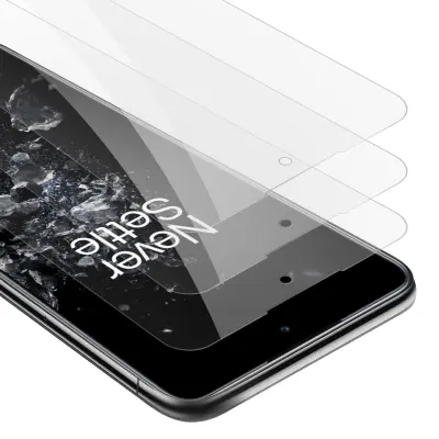 CADORABO OnePlus - zaščitnim filmom v visoki prosojnosti - 3 -paket kaljeno zaščitno steklo v 9H trdoti s 3D združljivostjo na dotik