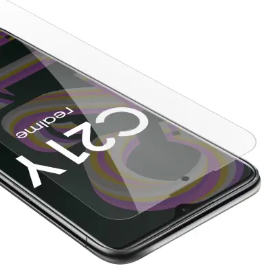 Oklepni film Cadorabo, združljiv z Realme - zaščitnim filmom v visoki prosojnosti - kaljeno zaščitno steklo v 9h trdoti s 3D združljivostjo na dotik