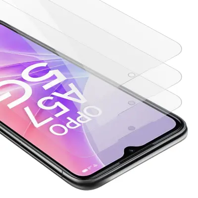 CADORABO oppo - zaščitnim filmom v visoki prosojnosti - 3 -paket kaljeno zaščitno steklo v 9H trdoti s 3D združljivostjo na dotik