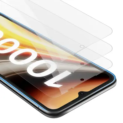 CADORABO združljiv z Umidigi - Zaščitni film v visoki prosojnosti - 3 -paket kaljeno zaščitno steklo v 9H trdoti s 3D združljivostjo na dotik