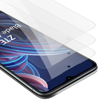 CADORABO ZTE - zaščitnim filmom v visoki prosojnosti - 3 -paket kaljeno zaščitno steklo v 9H trdoti s 3D združljivostjo na dotik