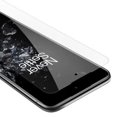 Oklepni film Cadorabo, združljiv z OnePlus - zaščitnim filmom v visoki prosojnosti - kaljeno zaščitno steklo v 9H trdoti s 3D združljivostjo na dotik