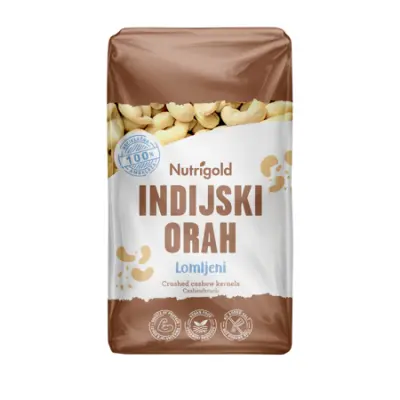 Lomljeni indijski oreščki, presni, 750 g