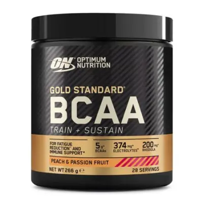 Gold Standard BCAA, Train + Sustain, 266 g - Peach Passionfruit