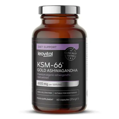 KSM-66 Gold Ashwagandha, 60 kapsul