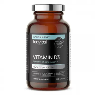 Vitamin D3, 180 kapsul