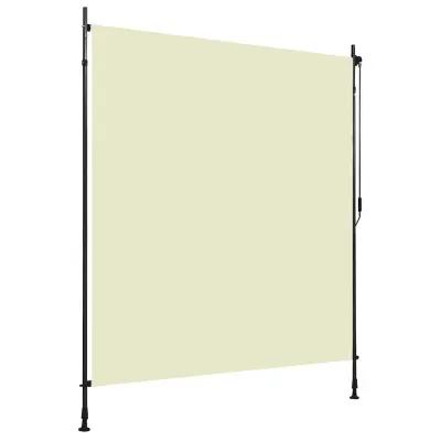 vidaXL Zunanje rolo senčilo 200x270 cm krem