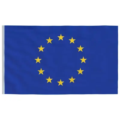 vidaXL Evropska zastava 90x150 cm
