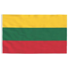 vidaXL Litvanska zastava 90x150 cm