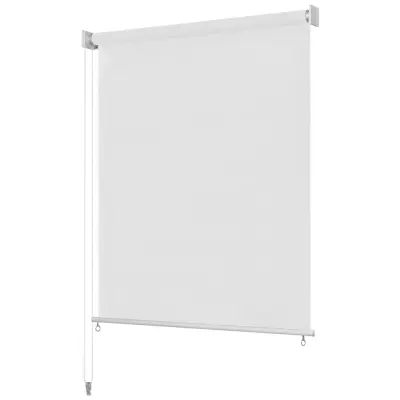 vidaXL Zunanje rolo senčilo 220x140 cm bele barve