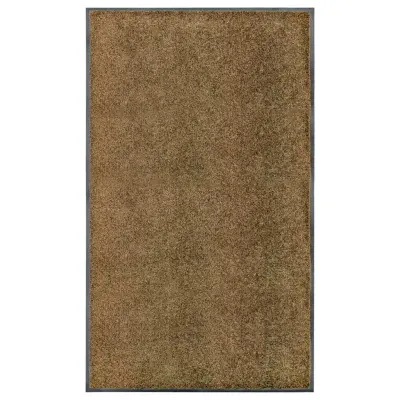 vidaXL Pralni predpražnik rjav 90x150 cm