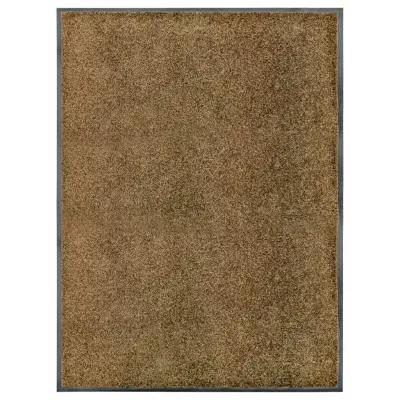vidaXL Pralni predpražnik rjav 90x120 cm