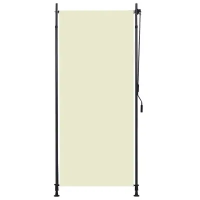 vidaXL Zunanje rolo senčilo 100x270 cm krem