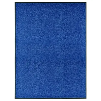 vidaXL Pralni predpražnik moder 90x120 cm