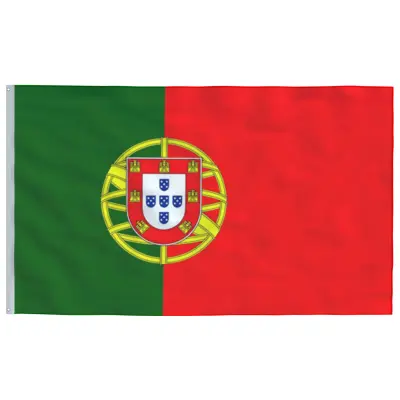 vidaXL Portugalska zastava 90x150 cm