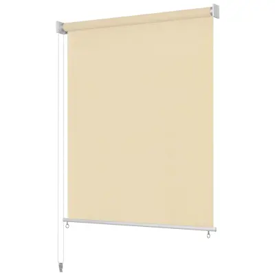 vidaXL Zunanje rolo senčilo 120x140 cm krem barve