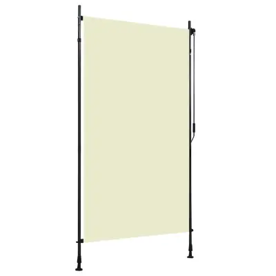 vidaXL Zunanje rolo senčilo 120x270 cm krem