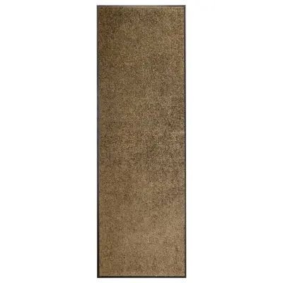 vidaXL Pralni predpražnik rjav 60x180 cm