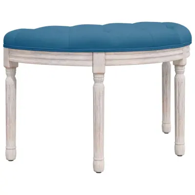 vidaXL Klop modra 81,5x41x49 cm žamet
