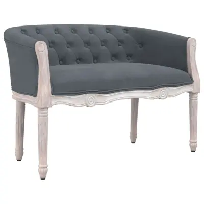 vidaXL Klop temno siva 98x56x69 cm žamet