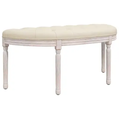vidaXL Klop 110,5x45x49 cm laneno platno