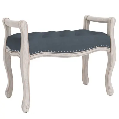 vidaXL Klop temno siva 80x45x60 cm žamet