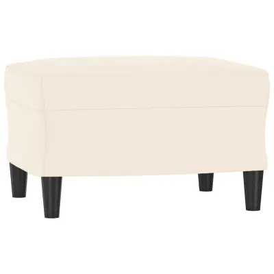 vidaXL Klop krem 70x35x41 cm žamet