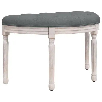 vidaXL Klop temno siva 81,5x41x49 cm blago