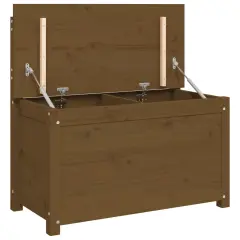vidaXL Klop medeno rjava 80x41x77 cm trdna borovina