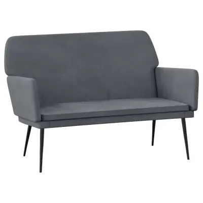 vidaXL Klop temno siva 108x79x79 cm žamet