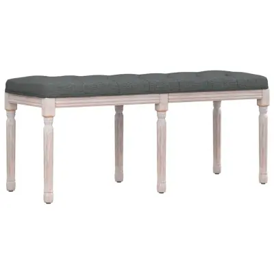vidaXL Klop temno siva 110x40x49 cm blago