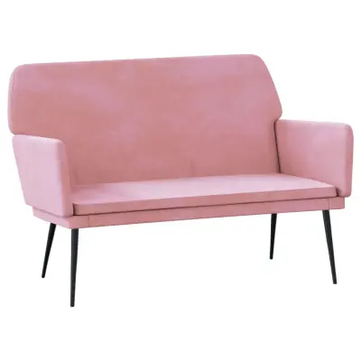 vidaXL Klop roza 108x79x79 cm žamet