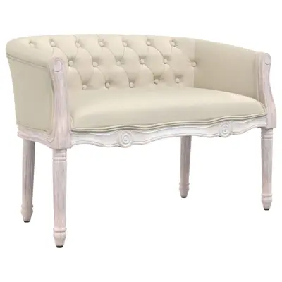 vidaXL Klop 98x56x69 cm laneno platno