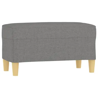 vidaXL Klop temno siva 70x35x41 cm blago
