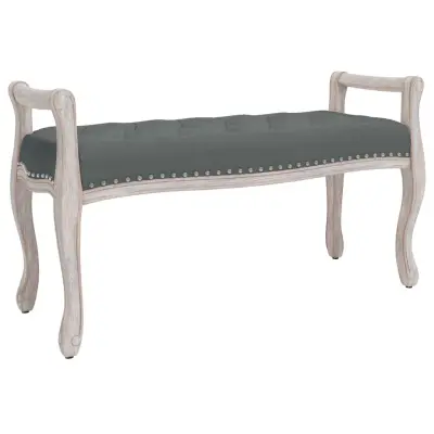 vidaXL Klop temno siva 110x45x60 cm blago