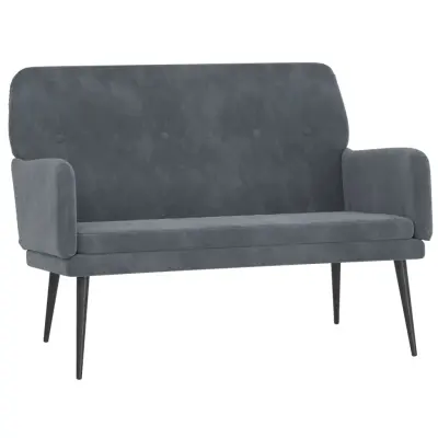 vidaXL Klop temno siva 108x79x79 cm žamet