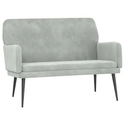 vidaXL Klop svetlo siva 108x79x79 cm žamet