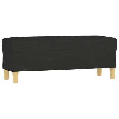 vidaXL Klop črna 100x35x41 cm blago